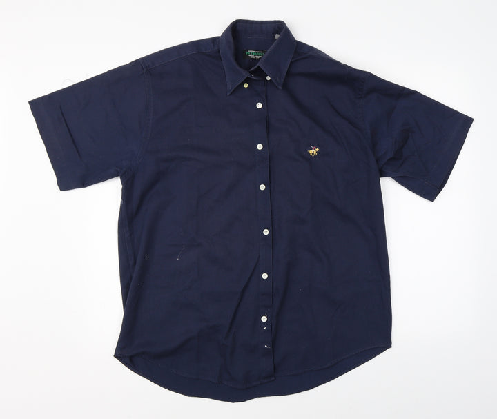 Metropol Mens Blue    Button-Up Size M