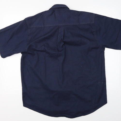 Metropol Mens Blue    Button-Up Size M