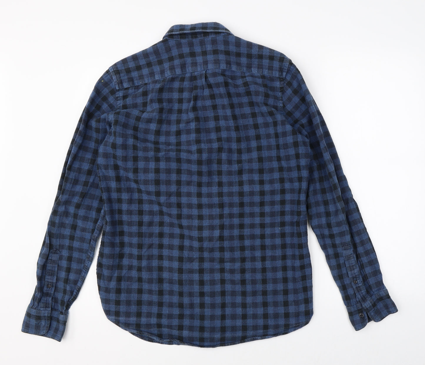 Gap Mens Blue Plaid   Button-Up Size S