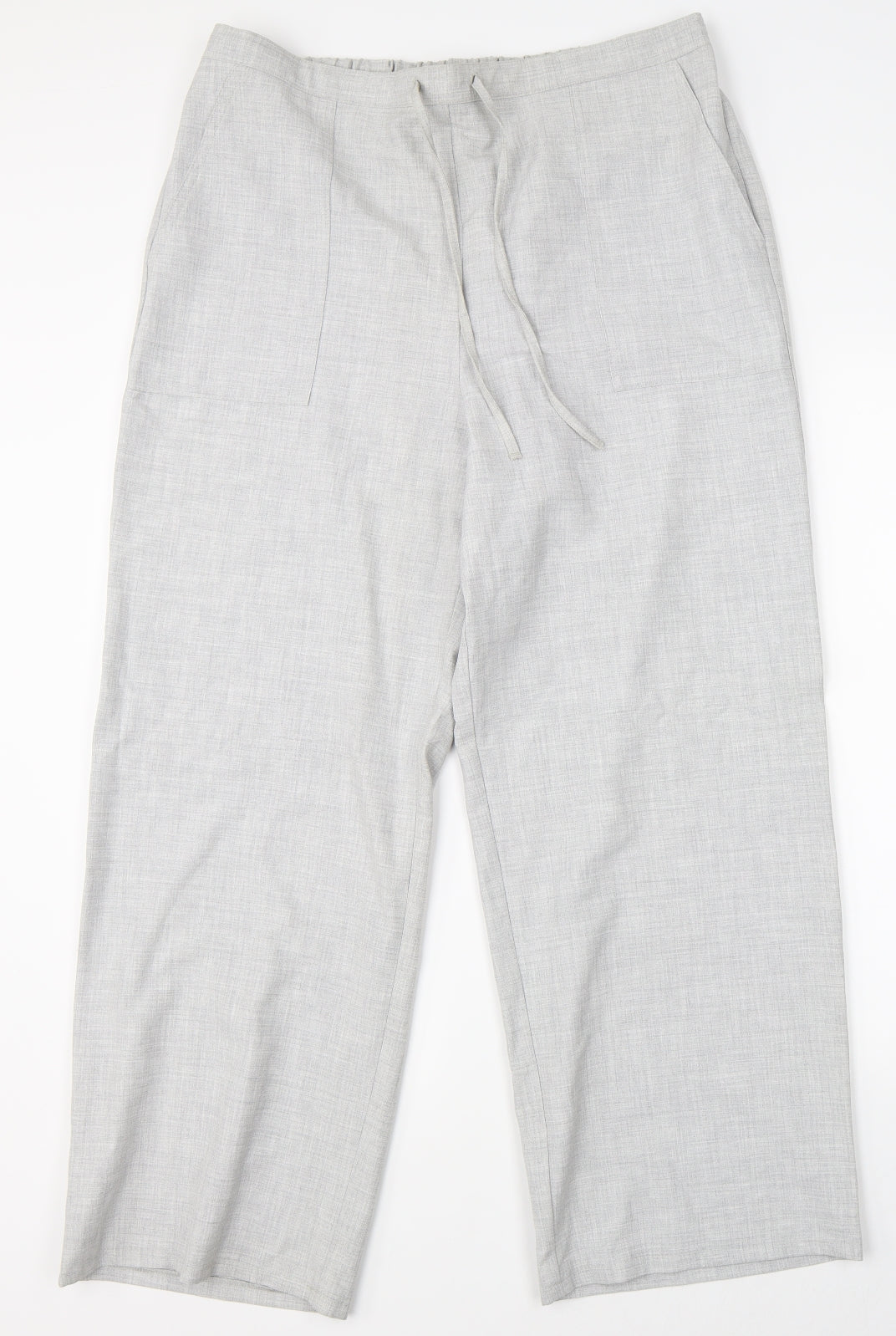 For Women Womens Grey   Dress Pants Trousers Size 18 L25 in