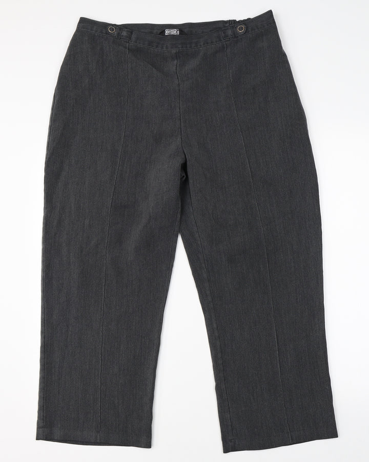BWM Womens Grey   Trousers  Size 18 L23 in