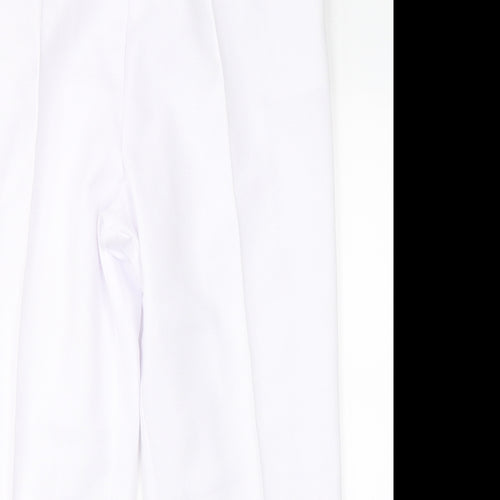 Marks & Spencer Womens White   Trousers  Size 18 L26 in