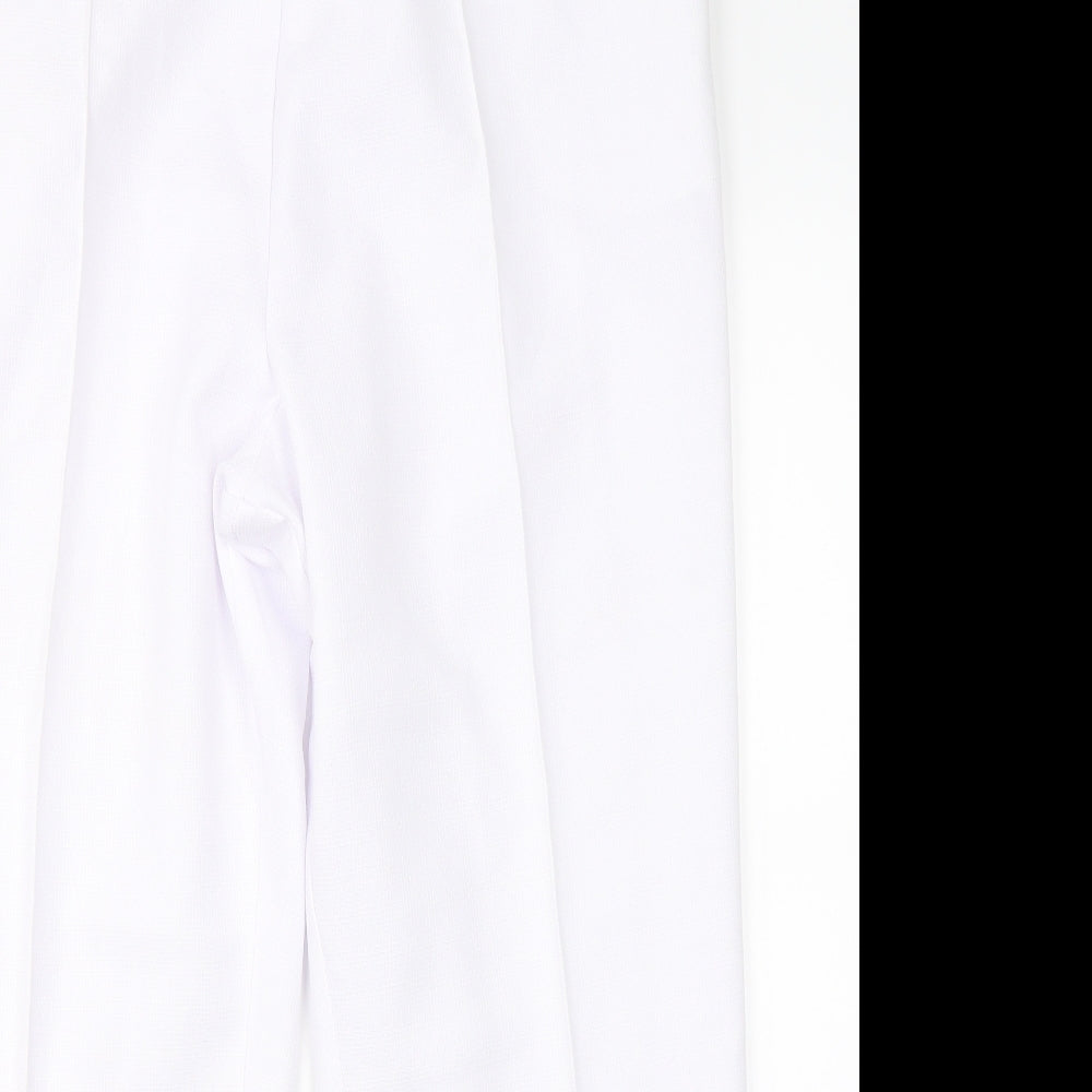 Marks & Spencer Womens White   Trousers  Size 18 L26 in