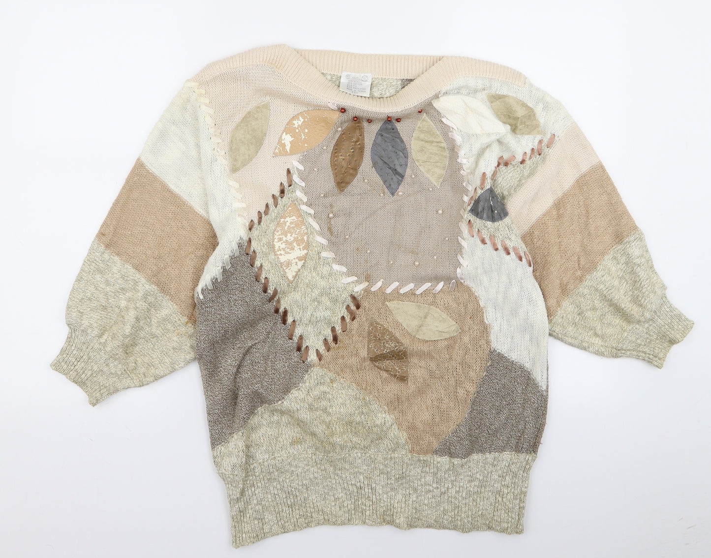 Preworn Womens Beige   Pullover Jumper Size 12