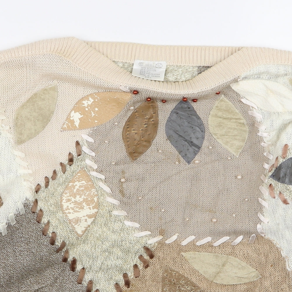Preworn Womens Beige   Pullover Jumper Size 12