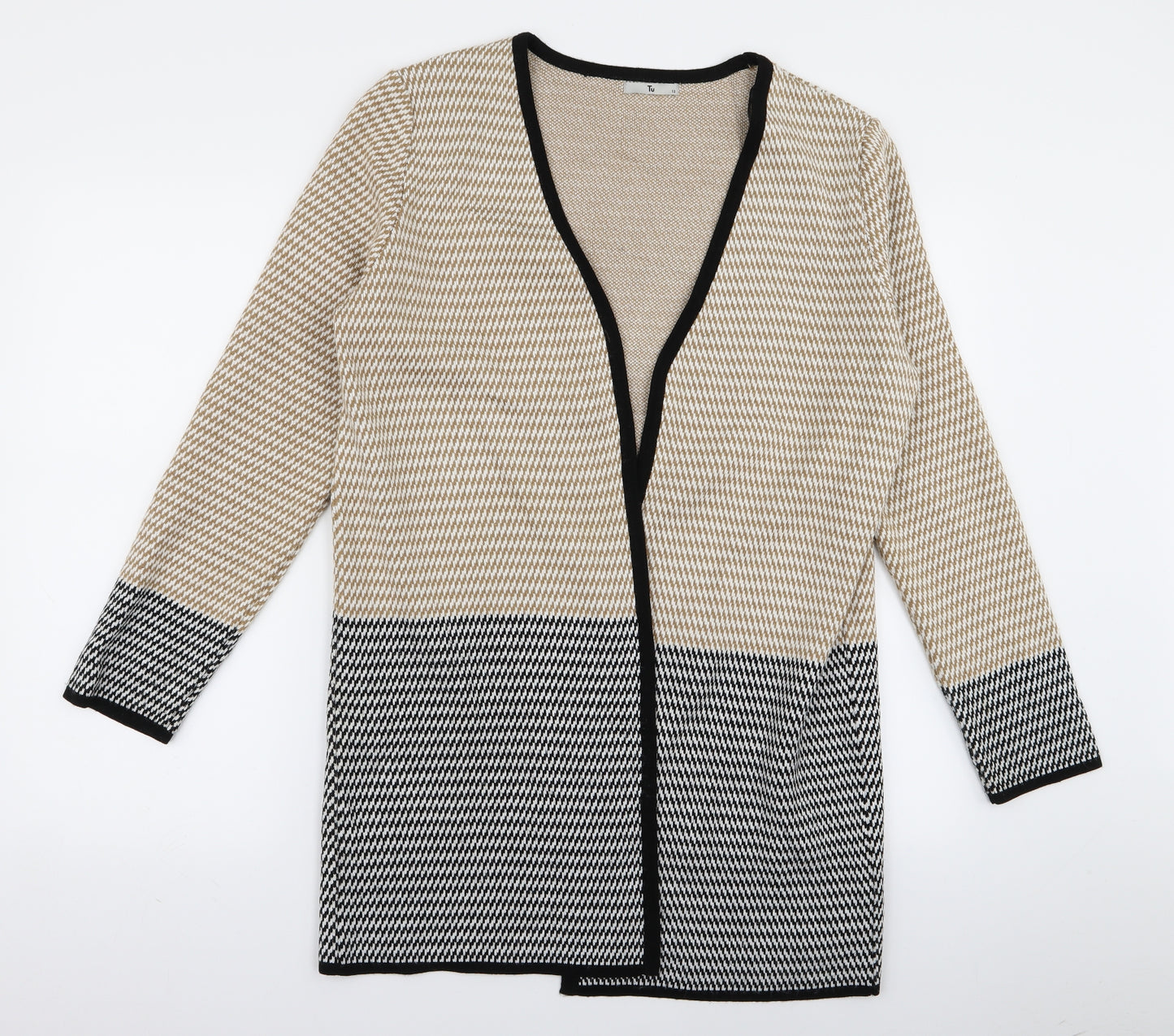 TU Womens Multicoloured Striped  Cardigan Jumper Size 12