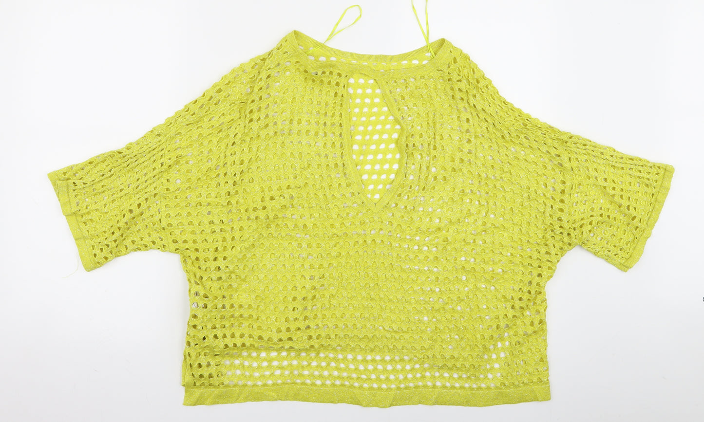 River Island Womens Yellow   Pullover Jumper Size M