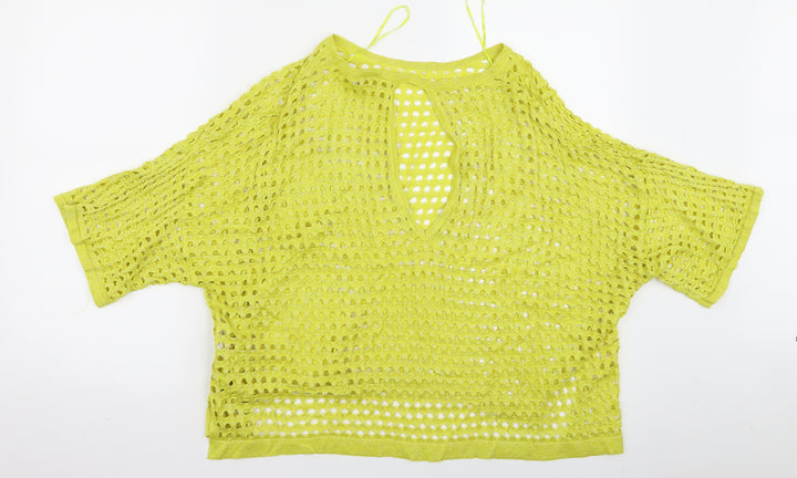 River Island Womens Yellow   Pullover Jumper Size M