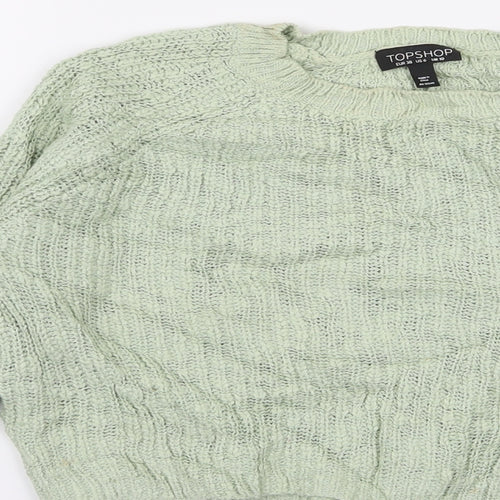 Topshop Womens Green   Pullover Jumper Size 10