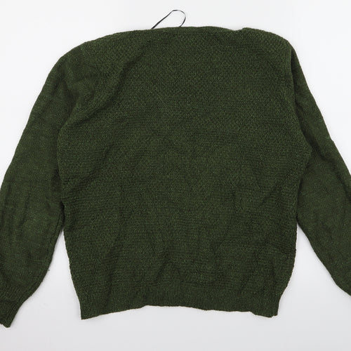 mafadeny Womens Green   Pullover Jumper Size M