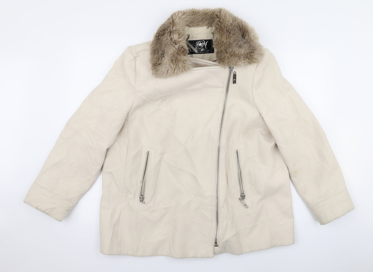 Star Womens Beige   Jacket  Size M