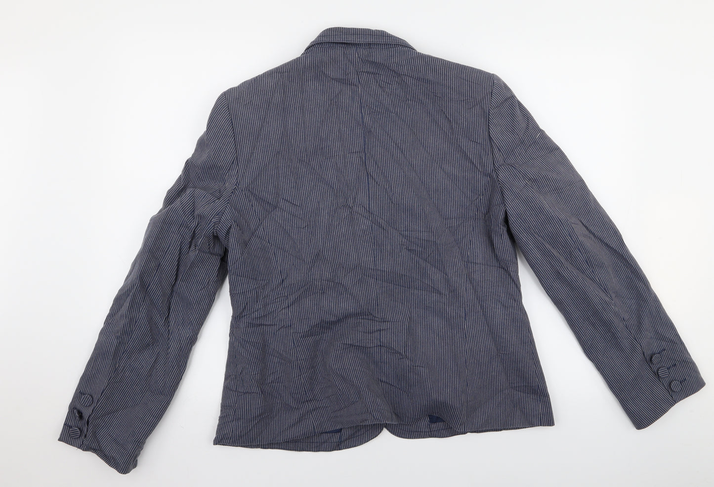 debanhams Womens Blue Striped  Jacket  Size 16