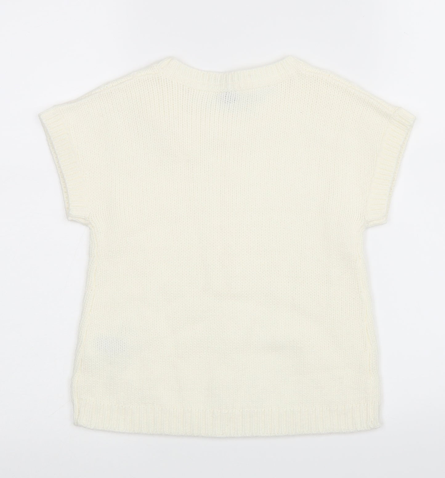 Freestyle Womens White   Pullover Jumper Size 8