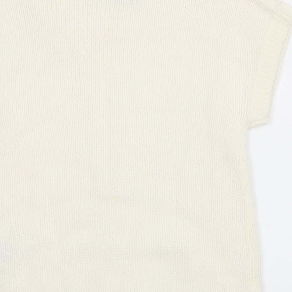 Freestyle Womens White   Pullover Jumper Size 8