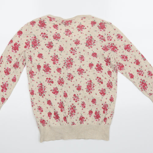 New Look Womens Beige Floral  Basic Blouse Size 14
