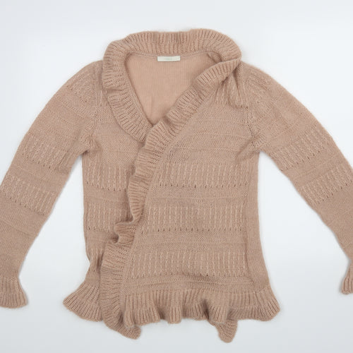 M&S Womens Pink   Wrap Jumper Size 14