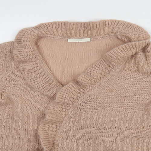 M&S Womens Pink   Wrap Jumper Size 14