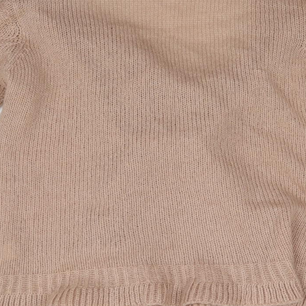 M&S Womens Pink   Wrap Jumper Size 14