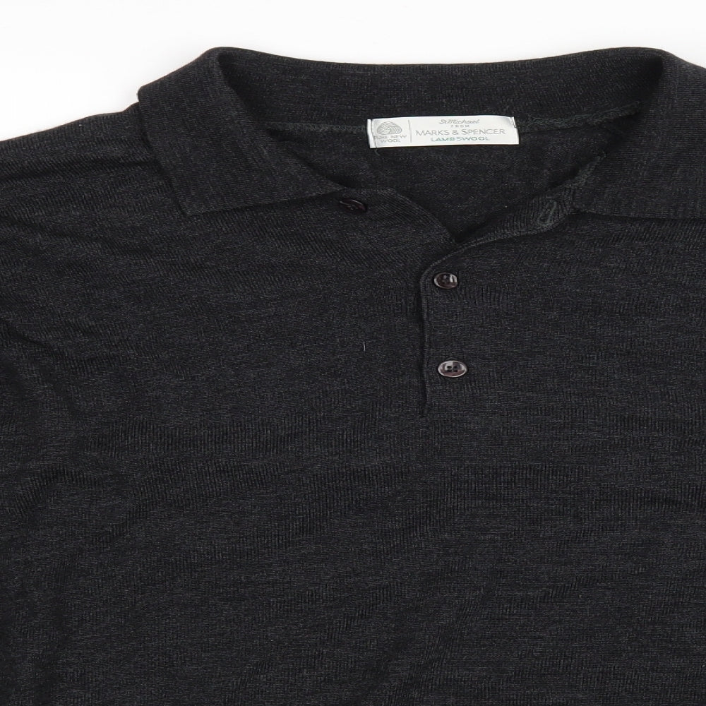 M&S Mens Black   Pullover Jumper Size L