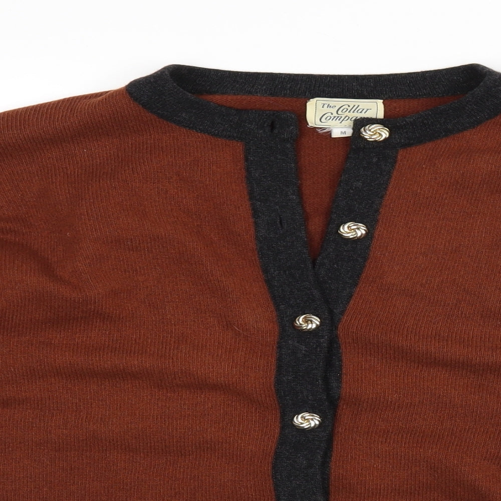 The Collar Company Womens Brown   Cardigan Jumper Size M