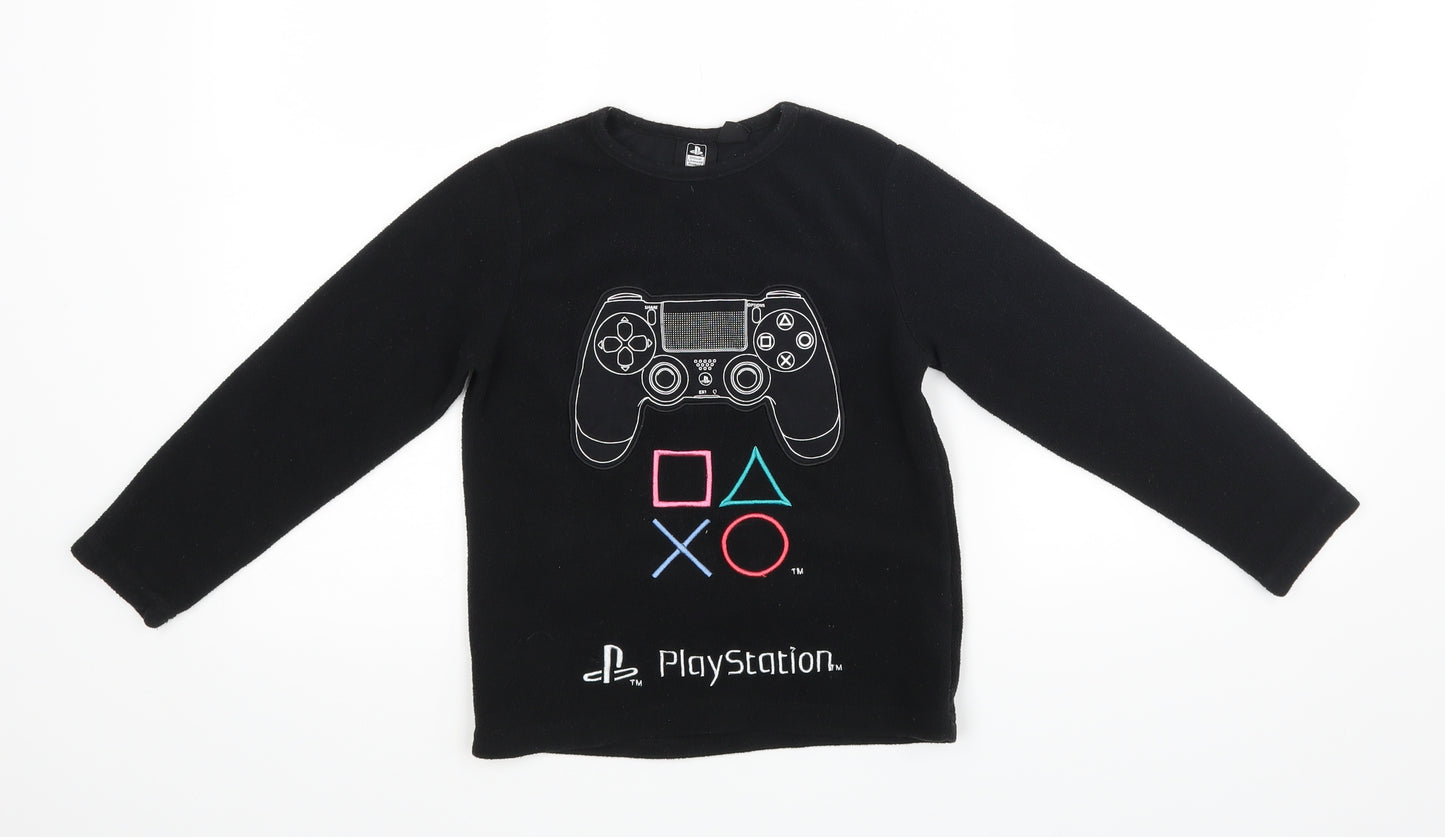 Primark Playstation Boys Black   Pullover Jumper Size 7-8 Years