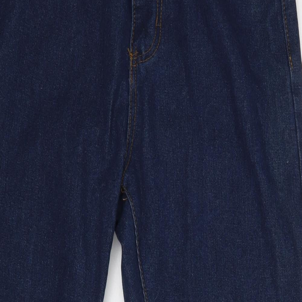 Boohoo Womens Blue   Straight Jeans Size 12 L26 in