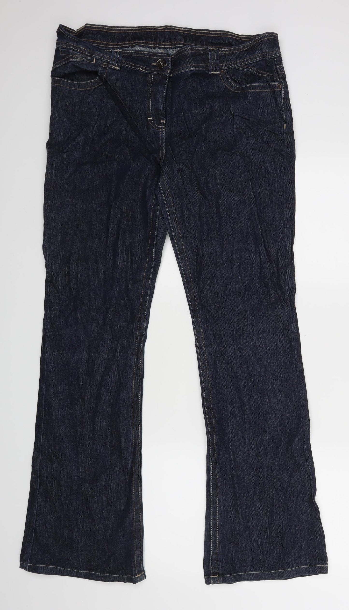 Dorothy Perkins Womens Blue   Bootcut Jeans Size 16 L31 in