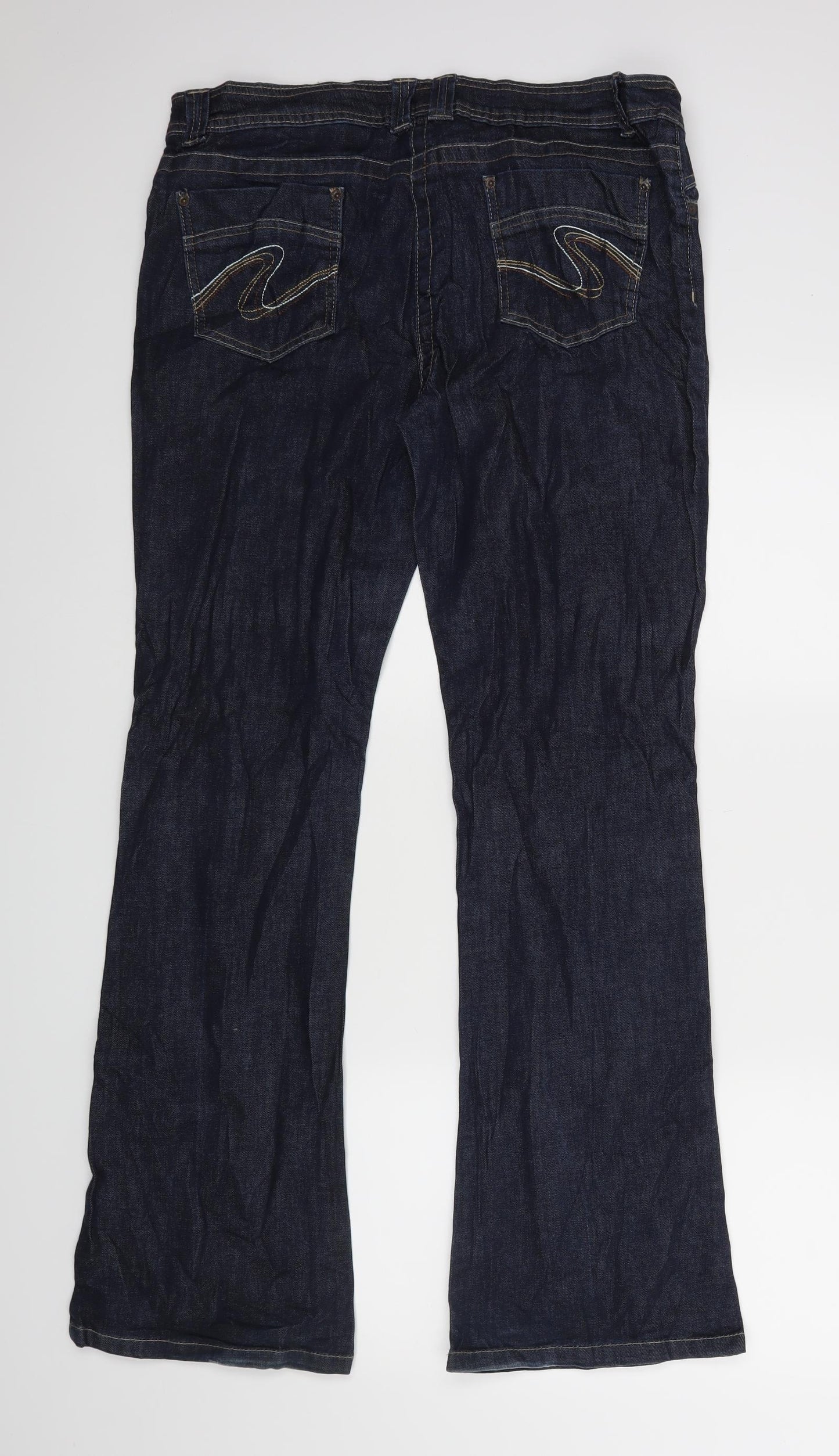 Dorothy Perkins Womens Blue   Bootcut Jeans Size 16 L31 in