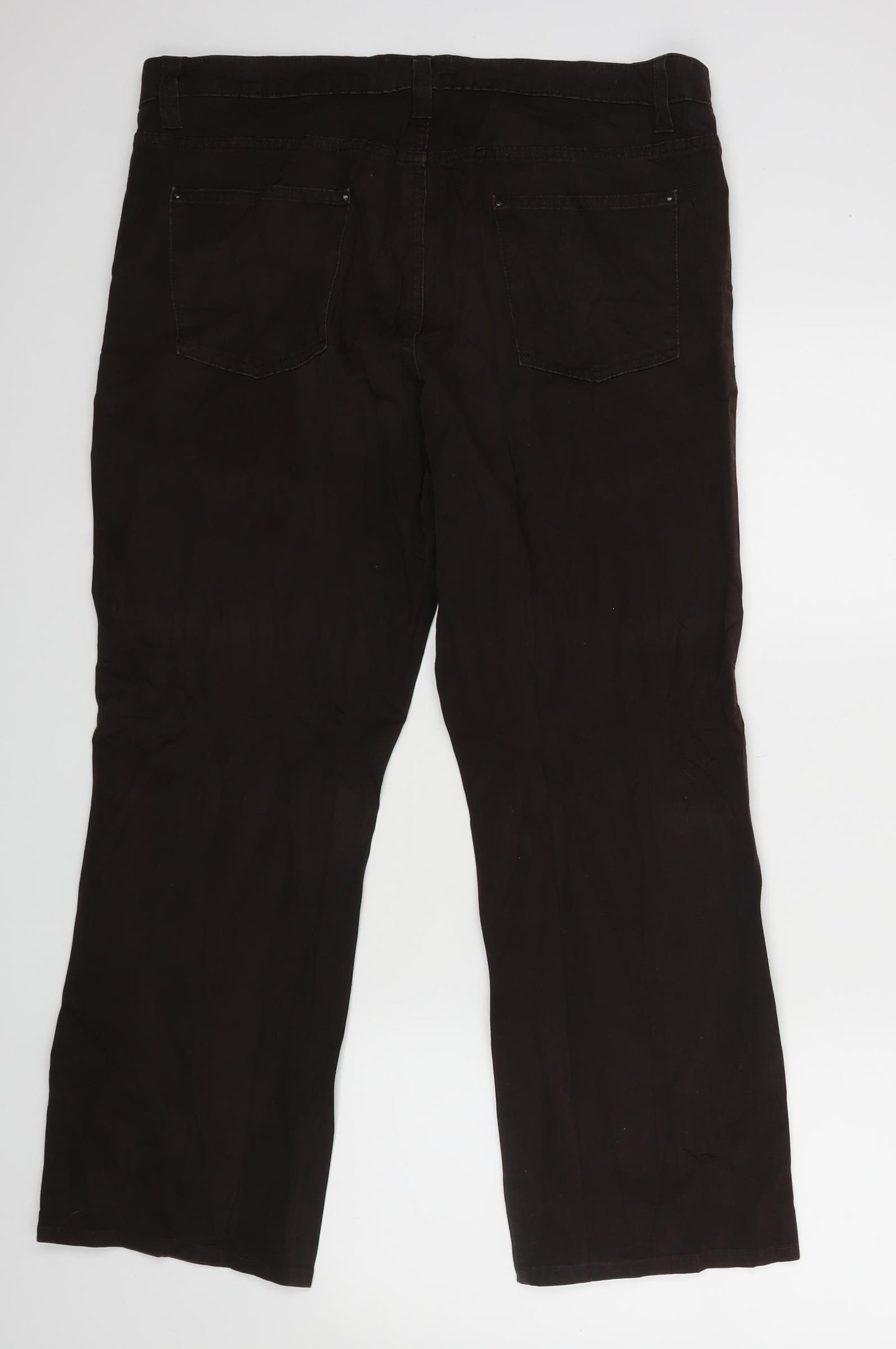M&S Womens Brown   Straight Jeans Size 18 L26 in