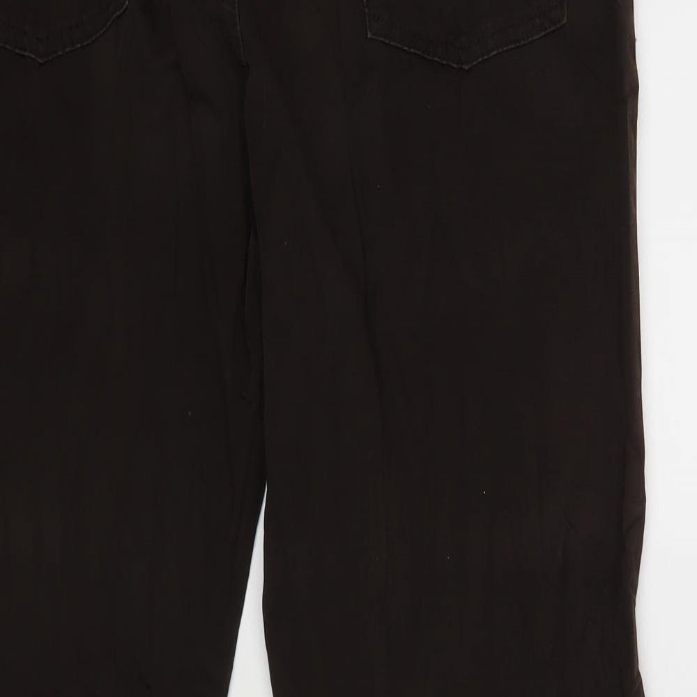M&S Womens Brown   Straight Jeans Size 18 L26 in