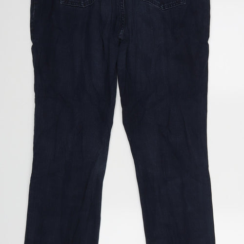 M&S Womens Blue   Straight Jeans Size 16 L31 in