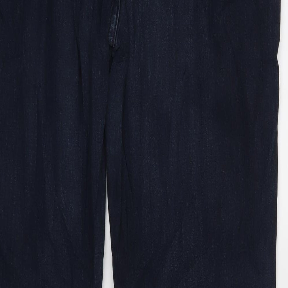 M&S Womens Blue   Straight Jeans Size 16 L31 in