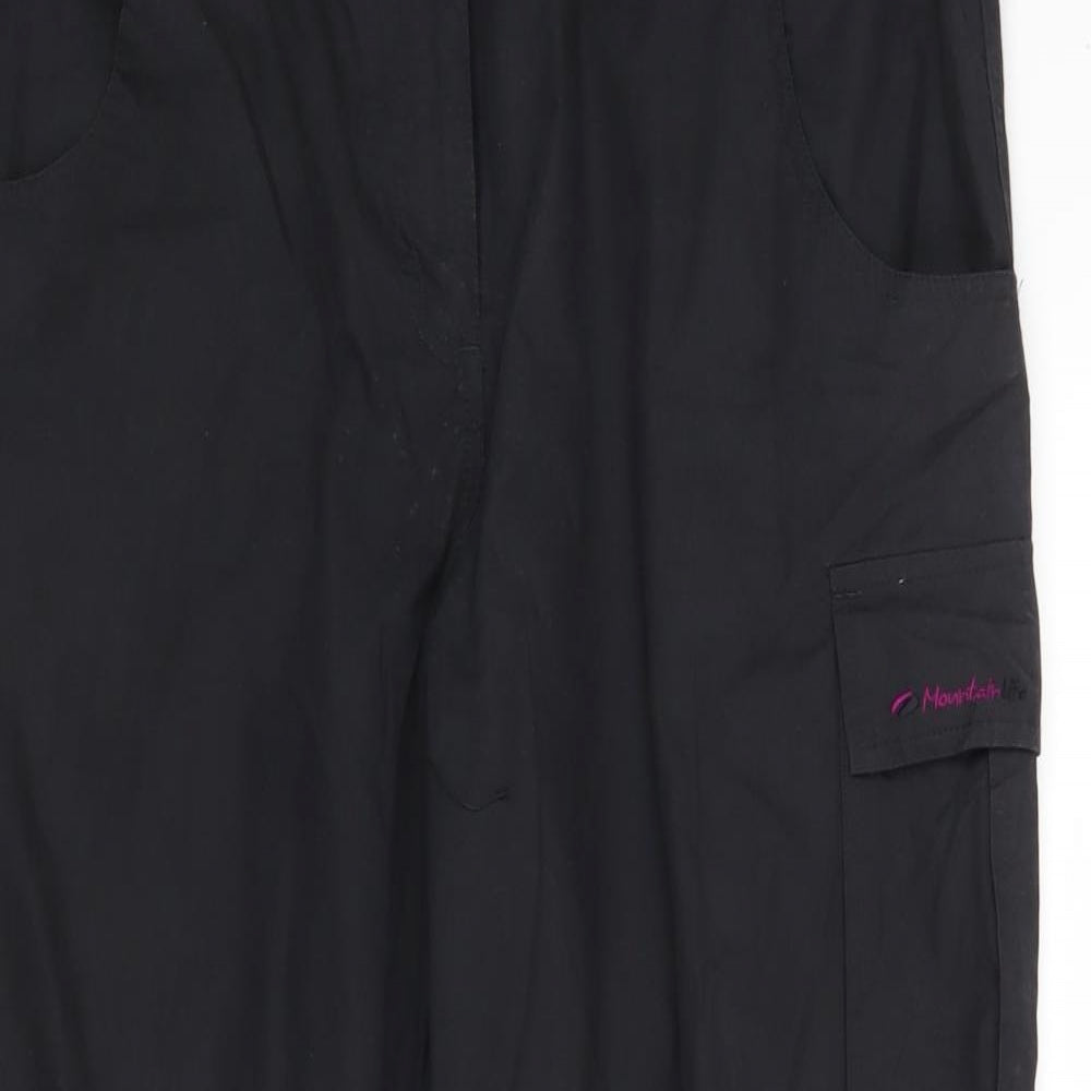 Mountain lifefe Womens Black    Trousers Size 14 L28 in