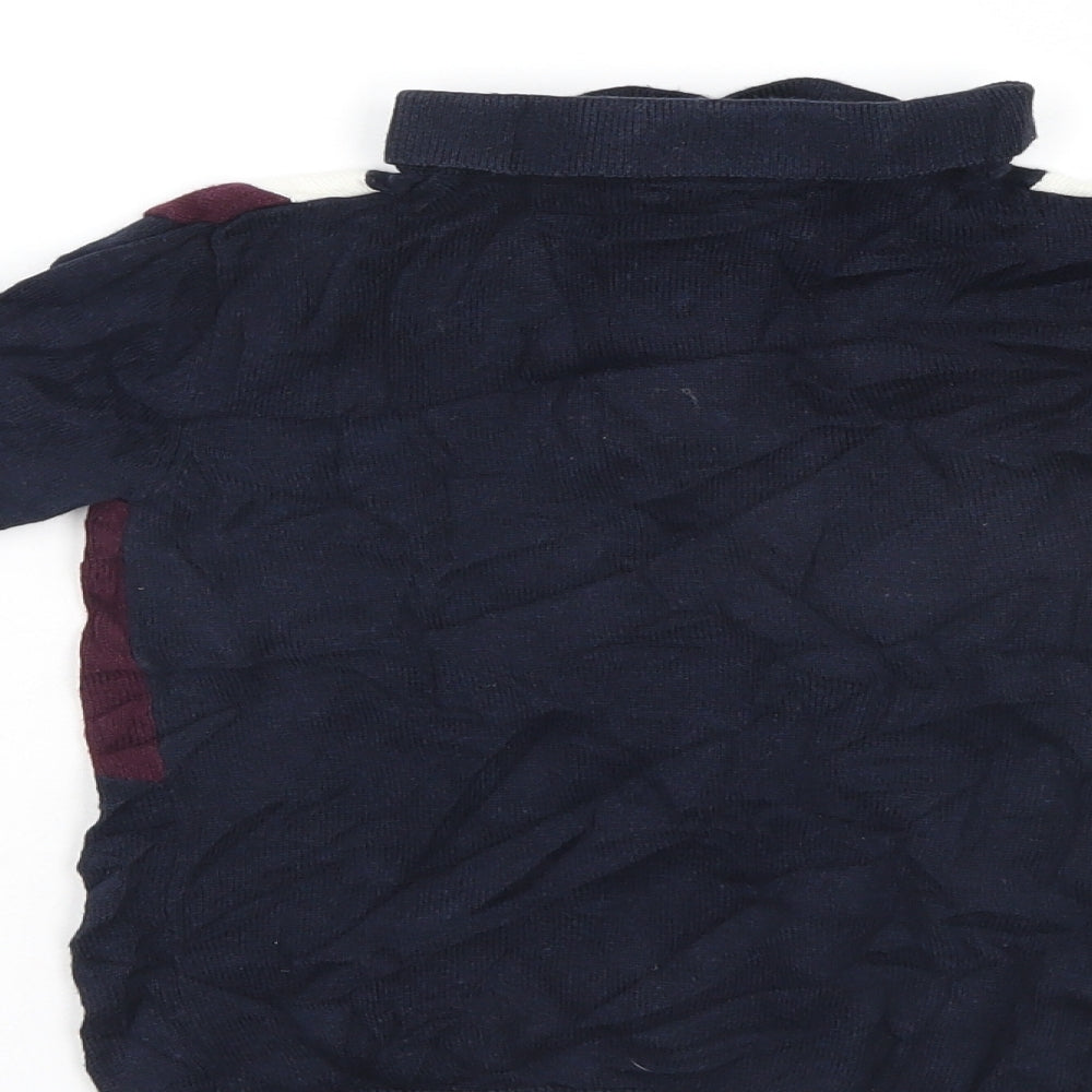 River Island Boys Blue   Henley Jumper Size 5-6 Years