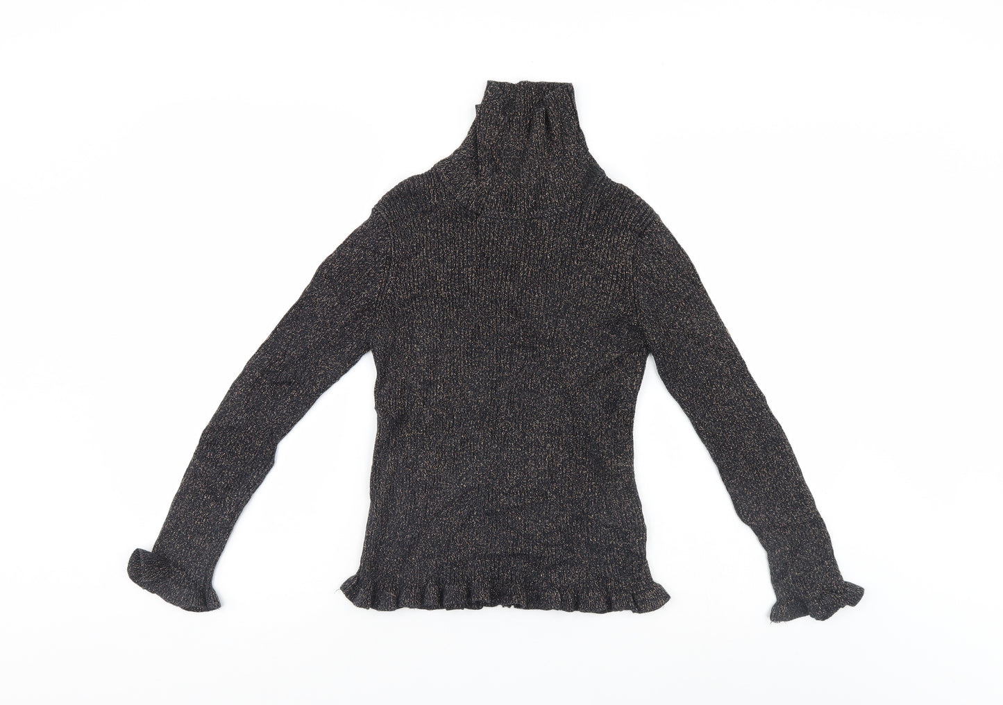 M&S Girls Black   Pullover Jumper Size 9-10 Years