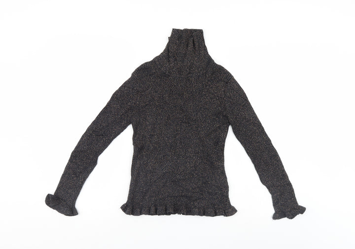 M&S Girls Black   Pullover Jumper Size 9-10 Years