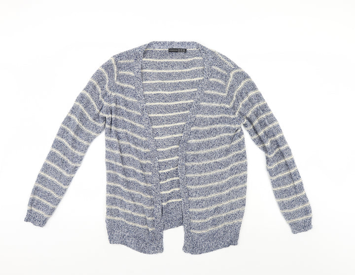 Atmosphere Womens Blue Striped  Cardigan Jumper Size 10