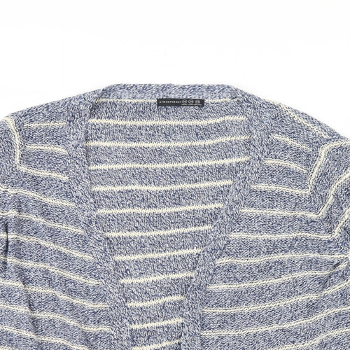Atmosphere Womens Blue Striped  Cardigan Jumper Size 10
