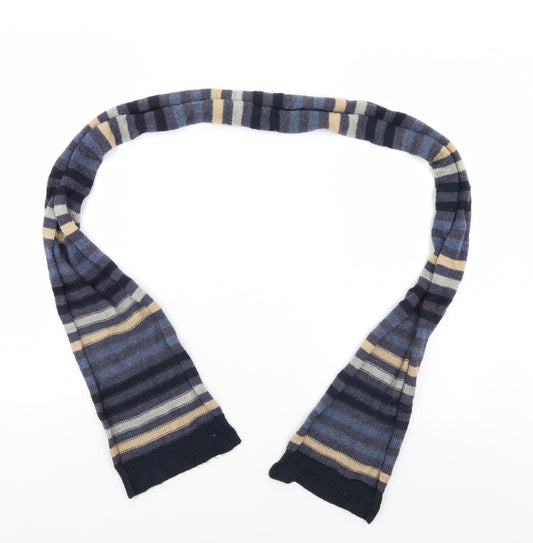 Front view of Preworn Multicoloured Striped Scarf One Size