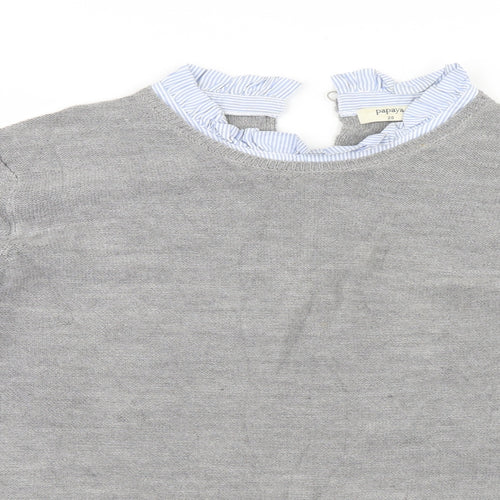 Papaya Womens Grey   Pullover Jumper Size 20