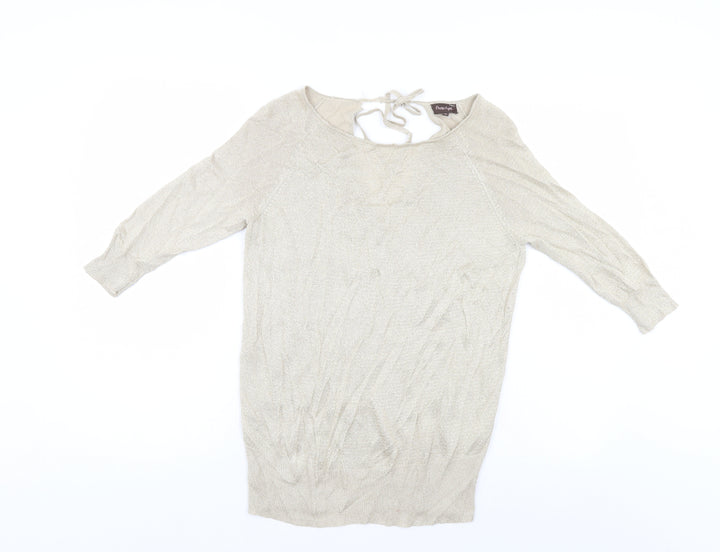 Phase Eight Womens Gold Basic Blouse Size 10