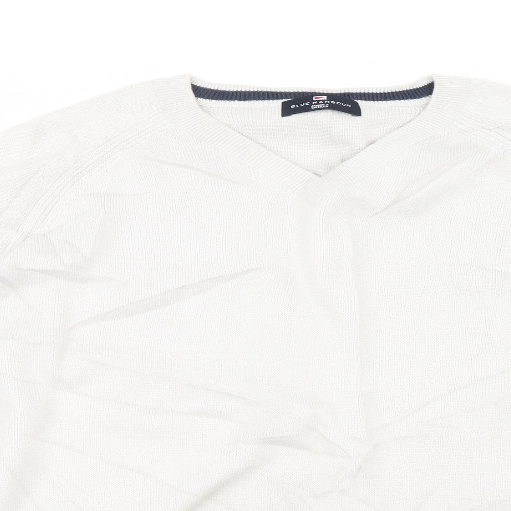 Blue Harbour Mens Ivory   Pullover Jumper Size L