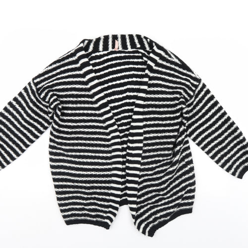 Sweewe Womens Black Striped  Shrug Jumper Size S