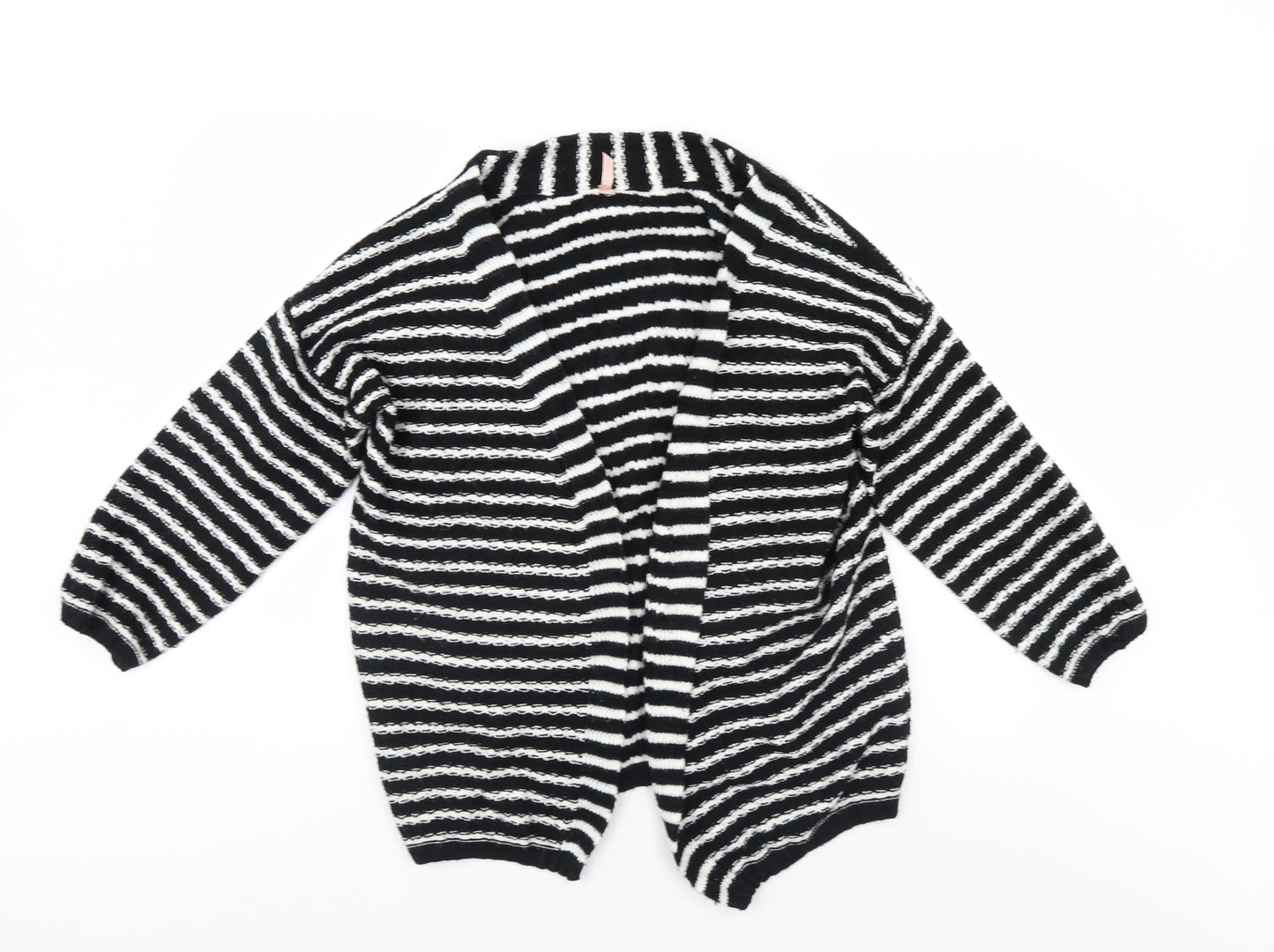 Sweewe Womens Black Striped  Shrug Jumper Size S
