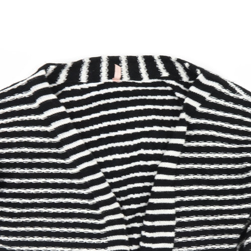 Sweewe Womens Black Striped  Shrug Jumper Size S