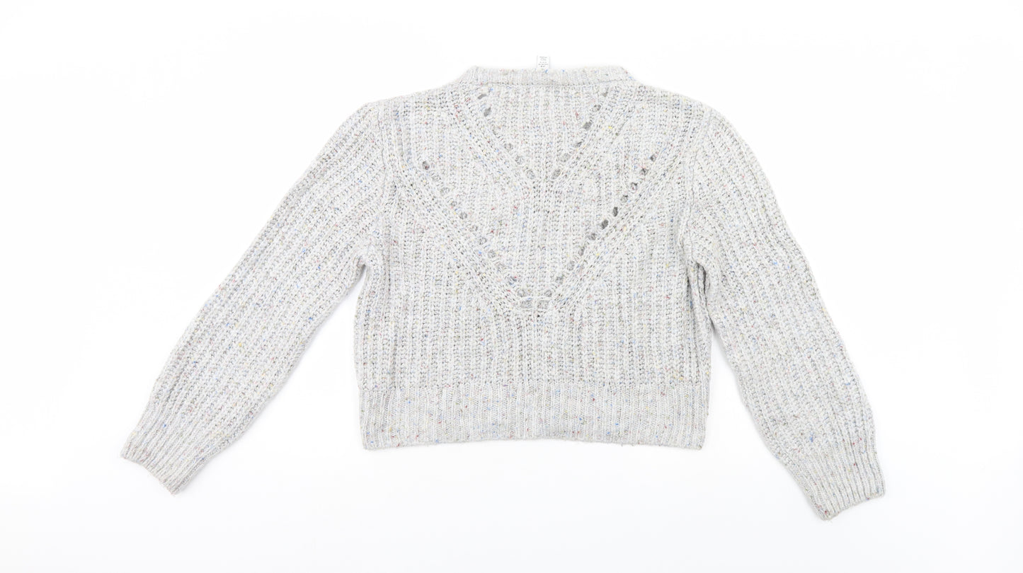 Top Shop Womens Grey   Pullover Jumper Size M