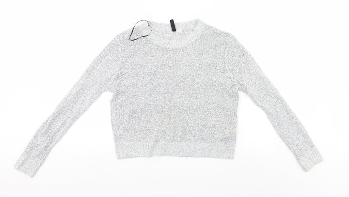 Divided Womens Grey Pullover Jumper Size M