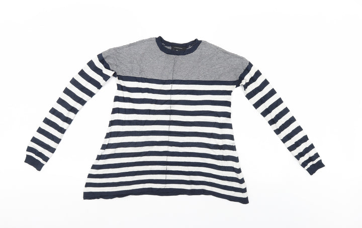 Atmosphere Womens Blue Striped Pullover Jumper Size 8