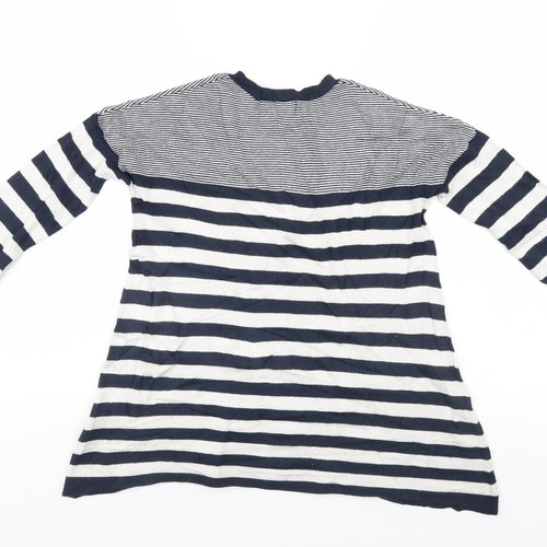 Atmosphere Womens Blue Striped  Pullover Jumper Size 8