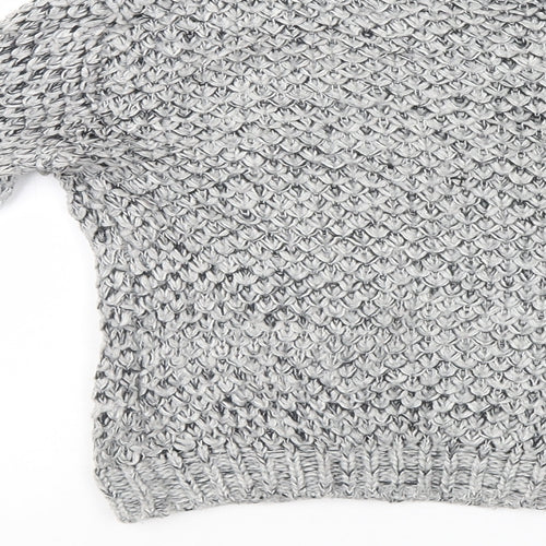 F&F Girls Grey   Henley Jumper Size 8-9 Years